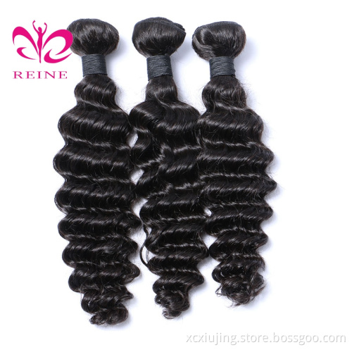 Cuticle Aligned Hair 10A Raw  Hair Bundle,Unprocessed Wholesale Indian Remy Deep wave